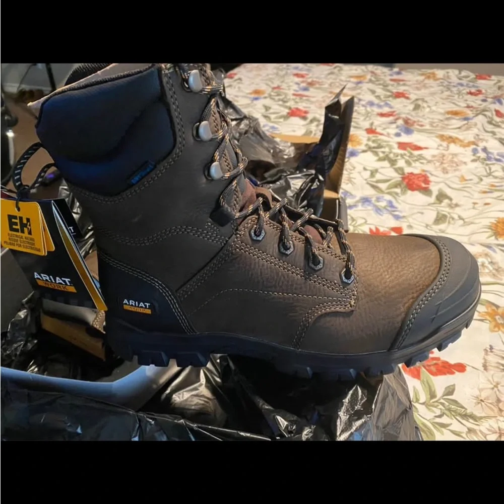 Ariat Men's Dark Brown Treadfast Boots NWT
